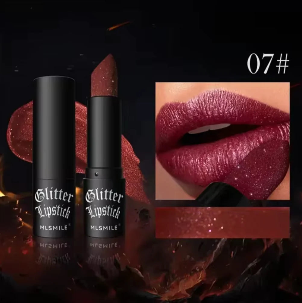 Glitter Luxe : Collection de rouges à lèvres imperméables à l’eau et à l’humidité 7 couleurs