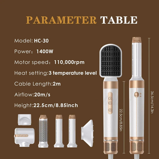 Set de coiffure électrique 7 en 1